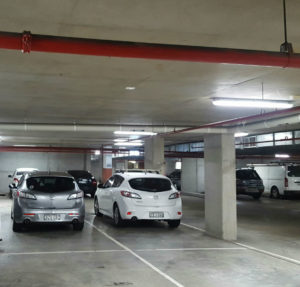 LED lighting in undercover carpark
